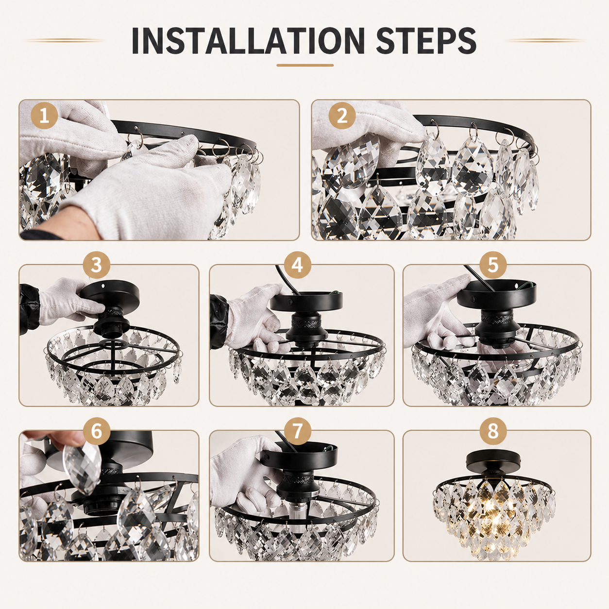 crystal flush mount chandelier flush ceiling light